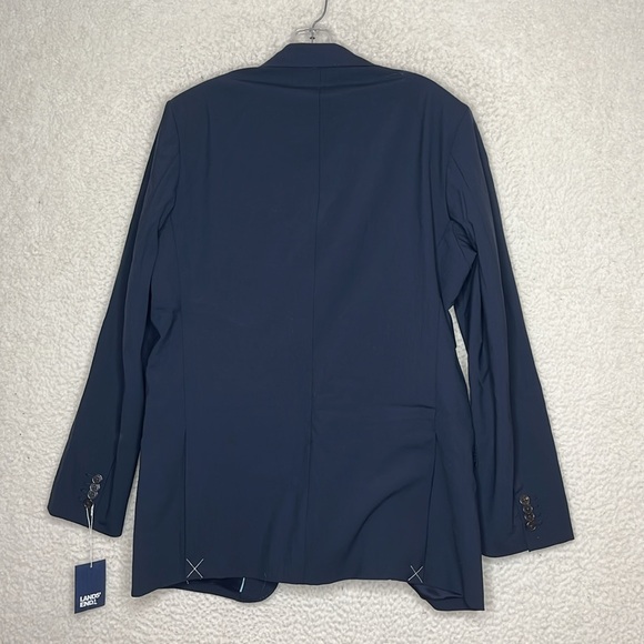 NWT Lands End Mens Washable Wool 2 Button Traditional Suit Jacket Size 40R Reg - Picture 9 of 10